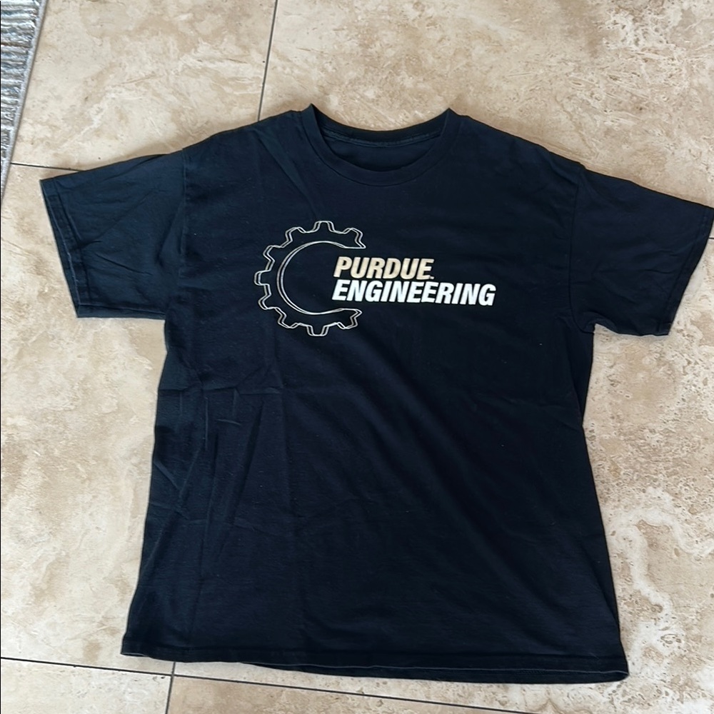 Purdue Engineering Black T-Shirt